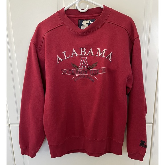 STARTER Other - Alabama Crimson Tide 1831 SWEAT Shirt  Vintage Starter Red Size S Light Blemish